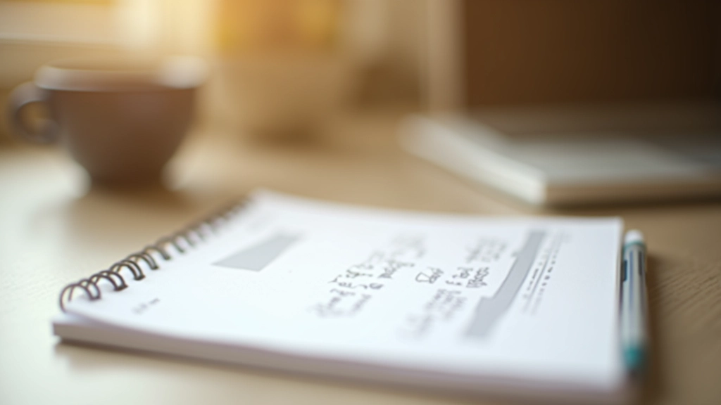 Family budget planning notebook with contribution timeline